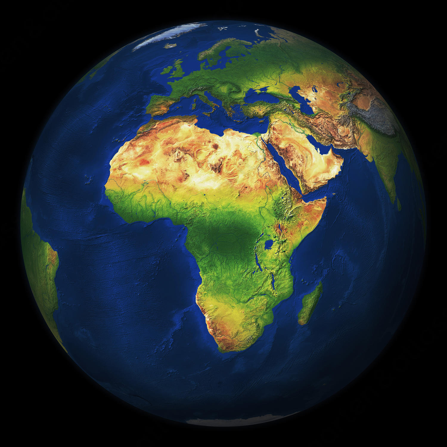 Digitale Wereldbol Afrika 546