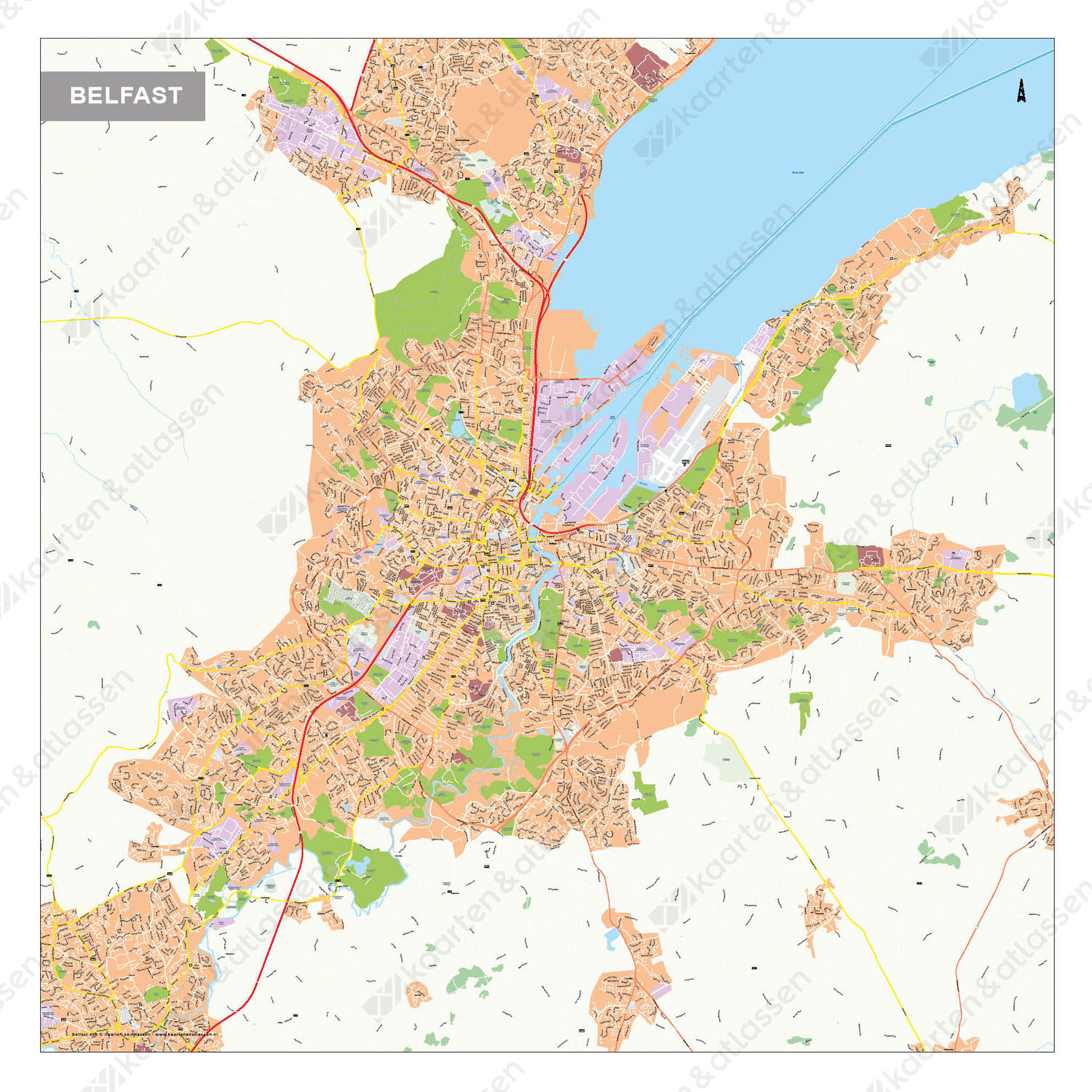 Digitale kaart Belfast 468