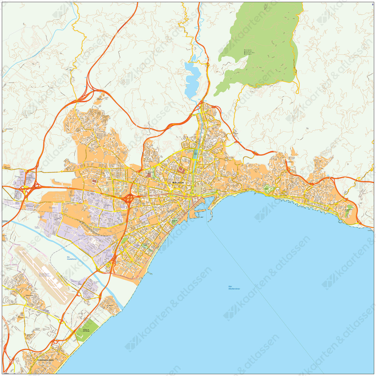 Digitale stadsplattegrond  Malaga 483