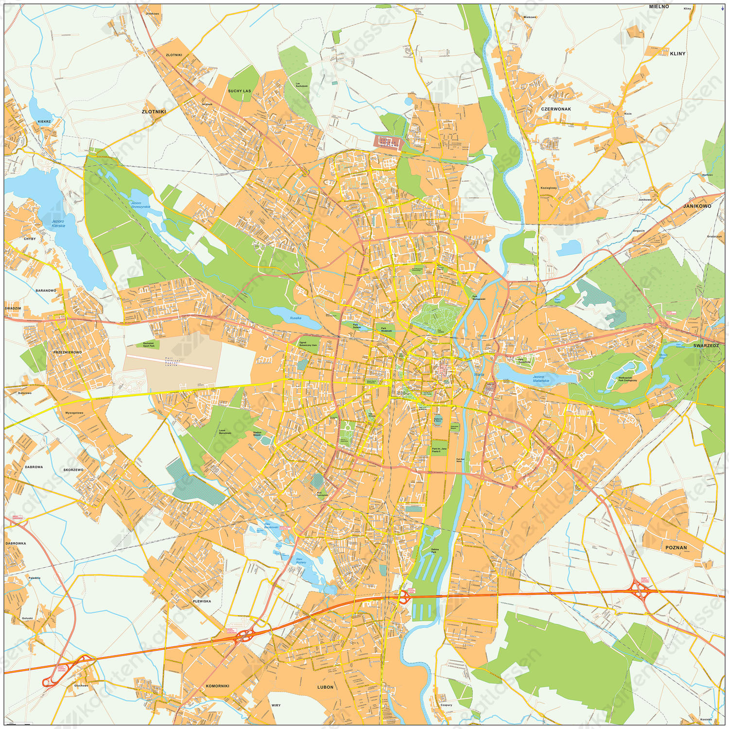Digitale kaart Poznan 489 Digitale kaart Poznan 489