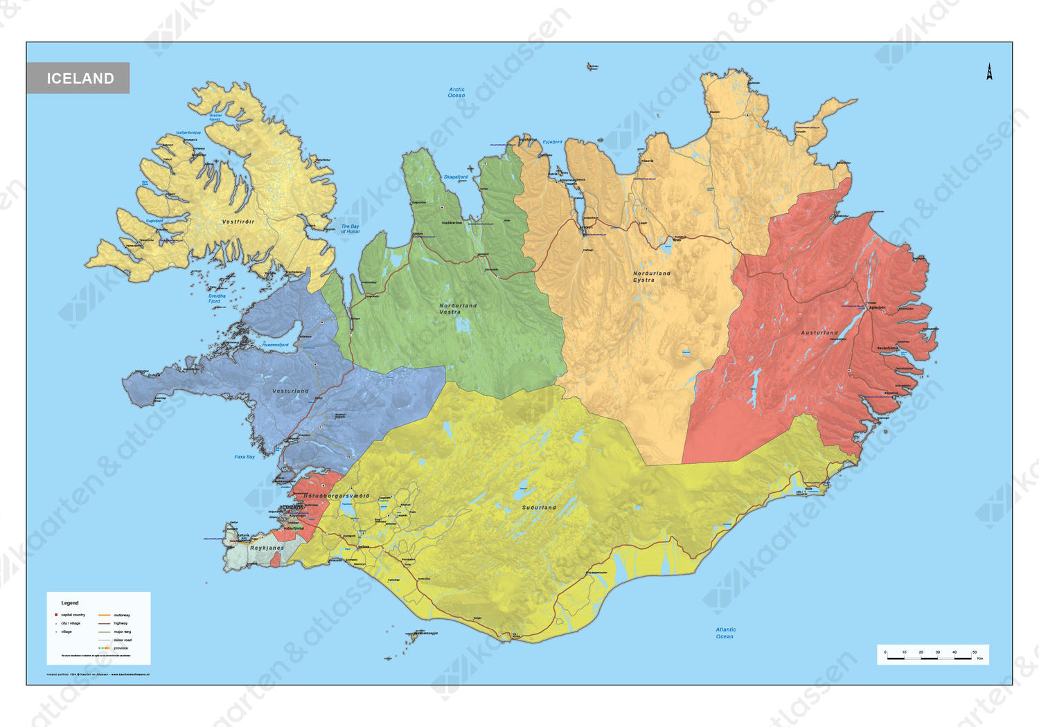 Digitale IJsland Kaart Staatkundig 1584 | Kaarten en ... Digitale IJsland Kaart Staatkundig 1584 | Kaarten en ...