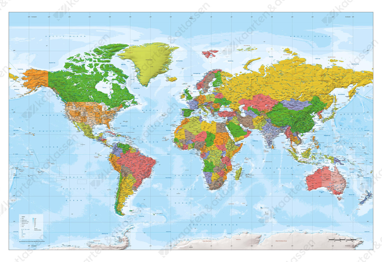 wereldkaart wereldkaart XXL
