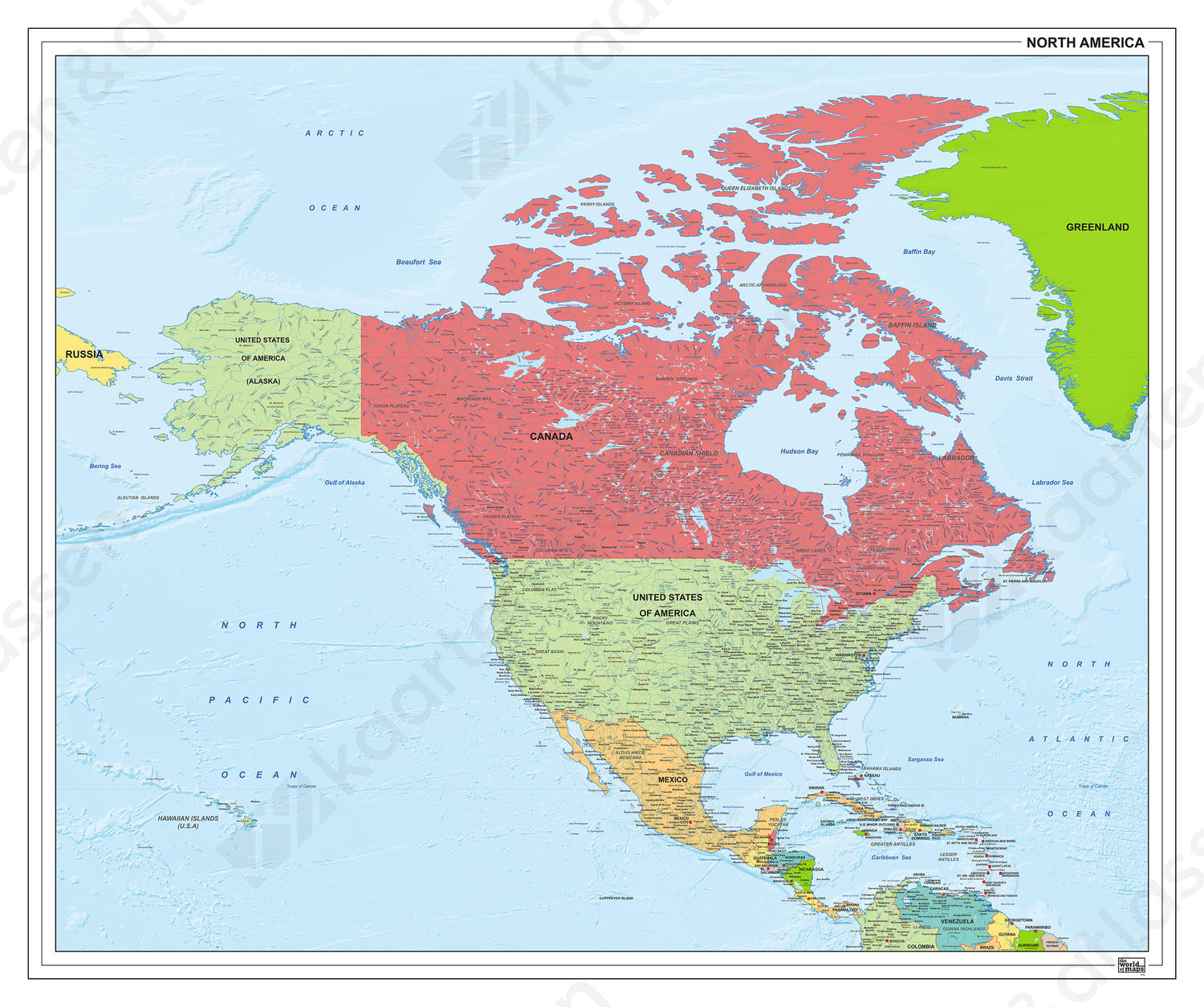 Noord-Amerika staatkundig 1279