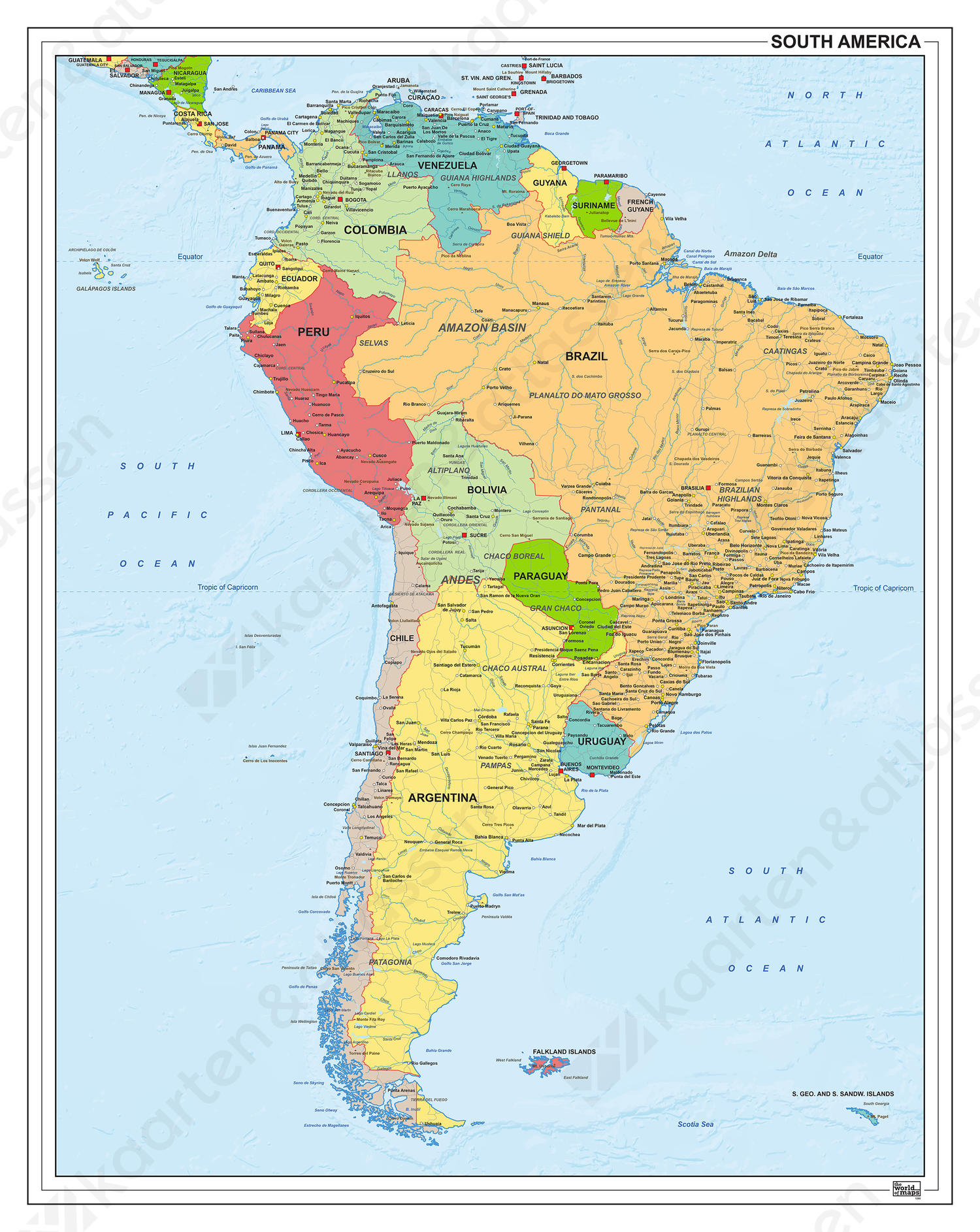 Zuid-Amerika staatkundig 1280