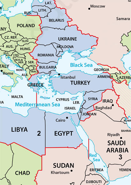 wereldkaart tijdzones