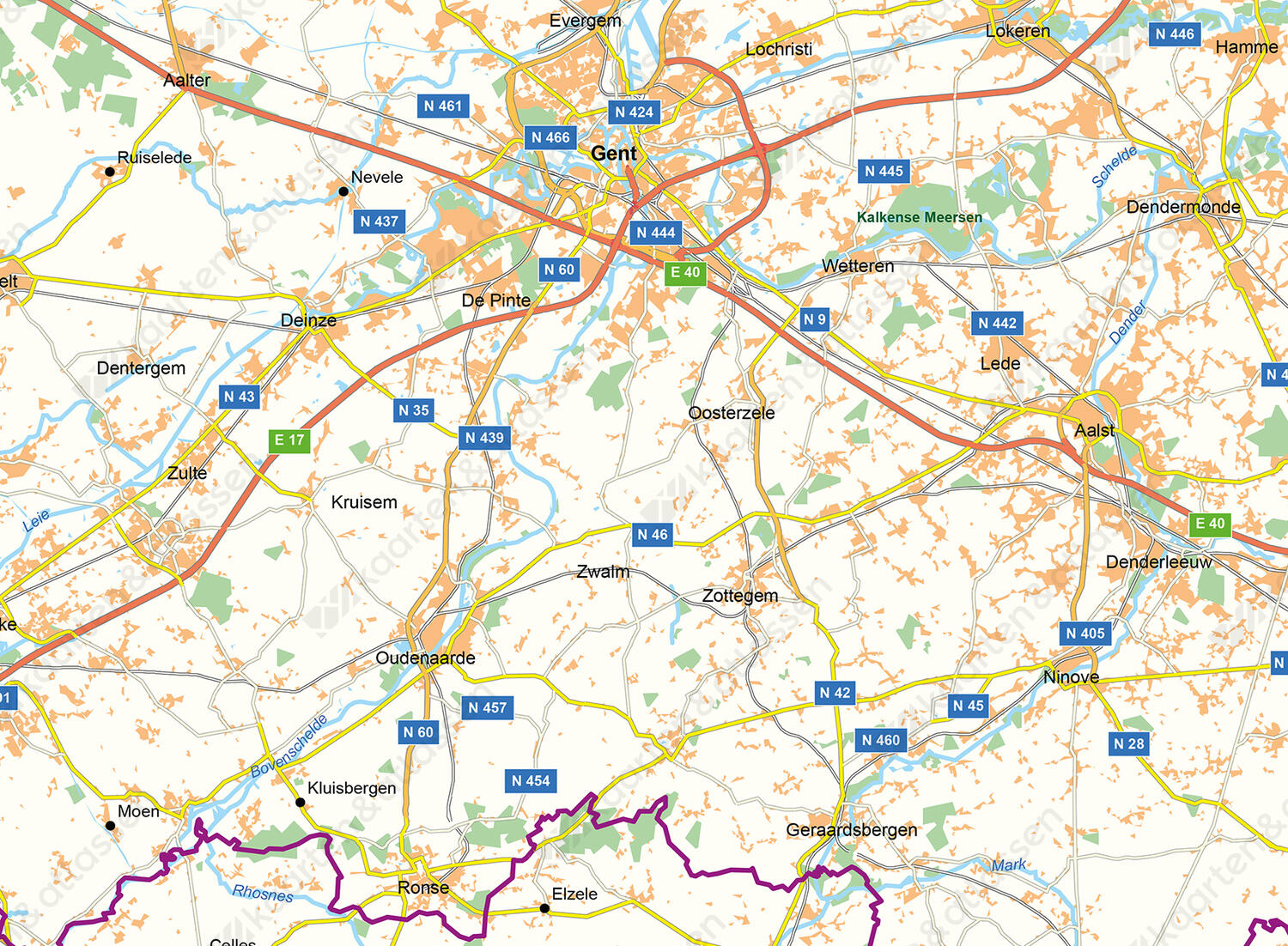 Digitale wegenkaart België