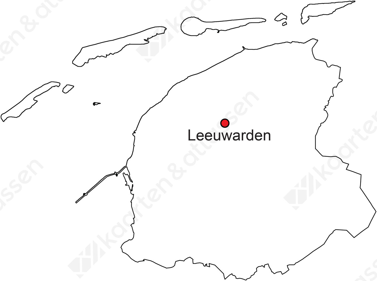 Gratis digitale kaart Friesland Gratis digitale kaart Friesland