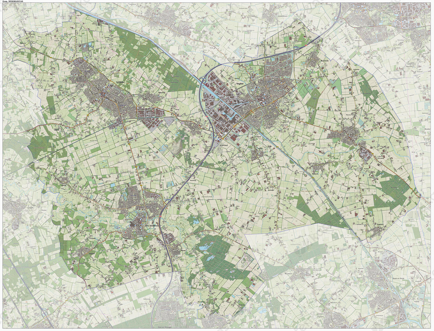 Digitale kaart Meierijstad