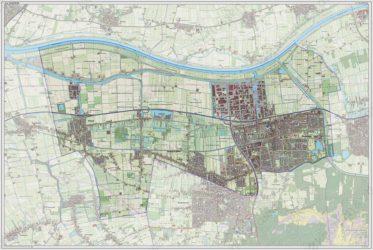 Digitale kaart Waalwijk 1210