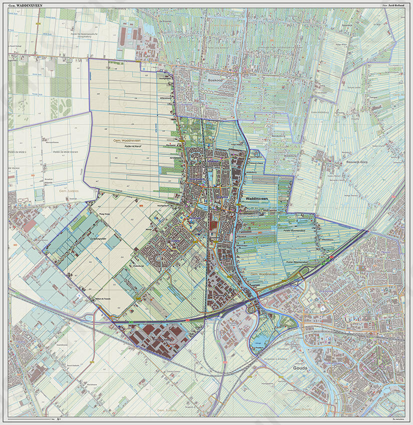 Digitale kaart Waddinxveen 1211
