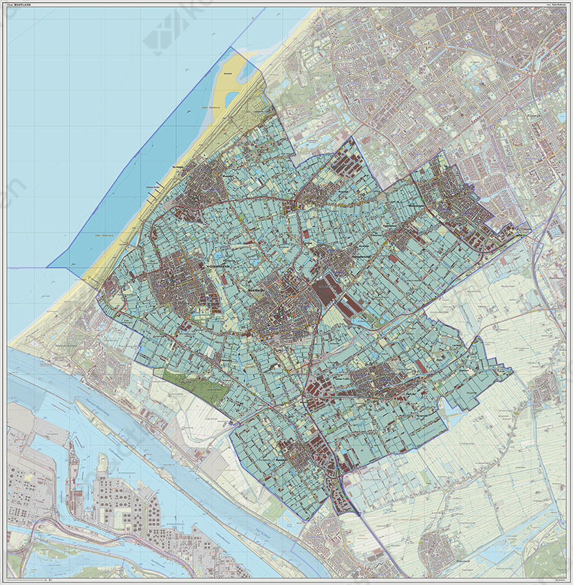 Digitale kaart Westland 1220