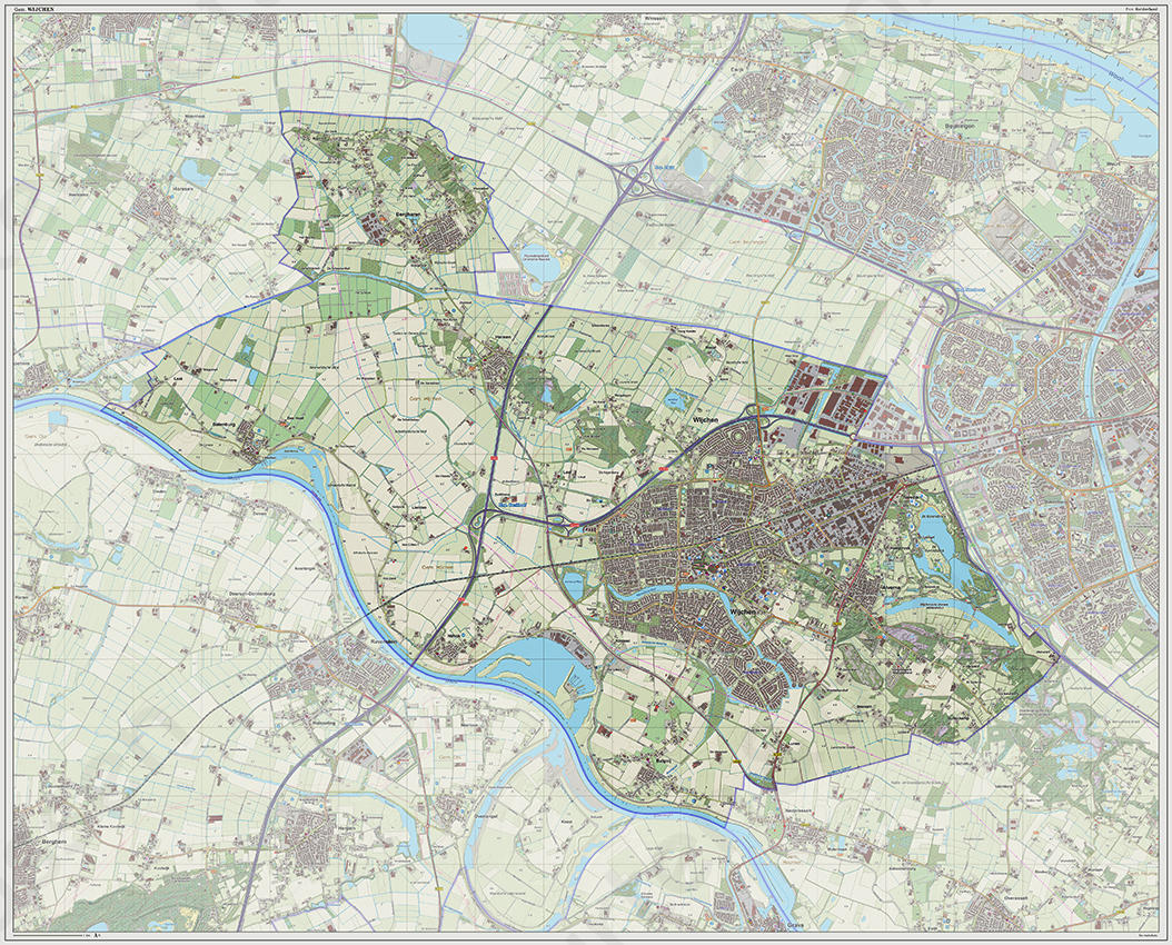 Digitale kaart Wijchen 1225