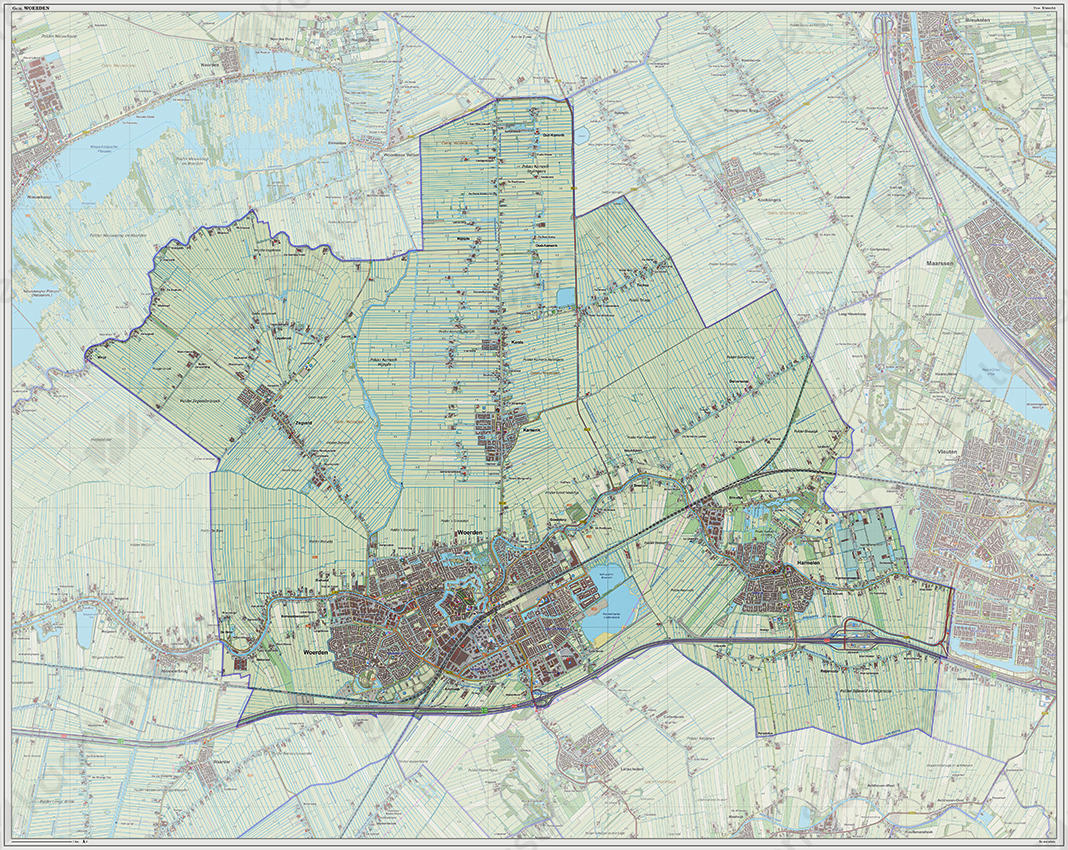 Digitale kaart Woerden 1231