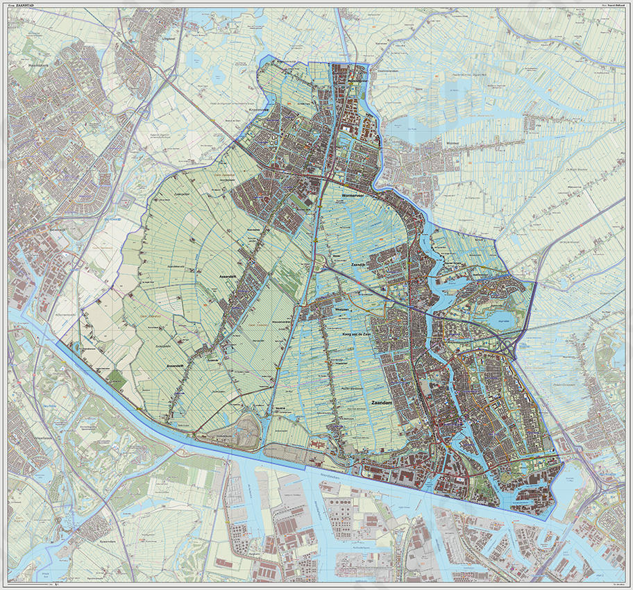 Digitale kaart Zaanstad 1235