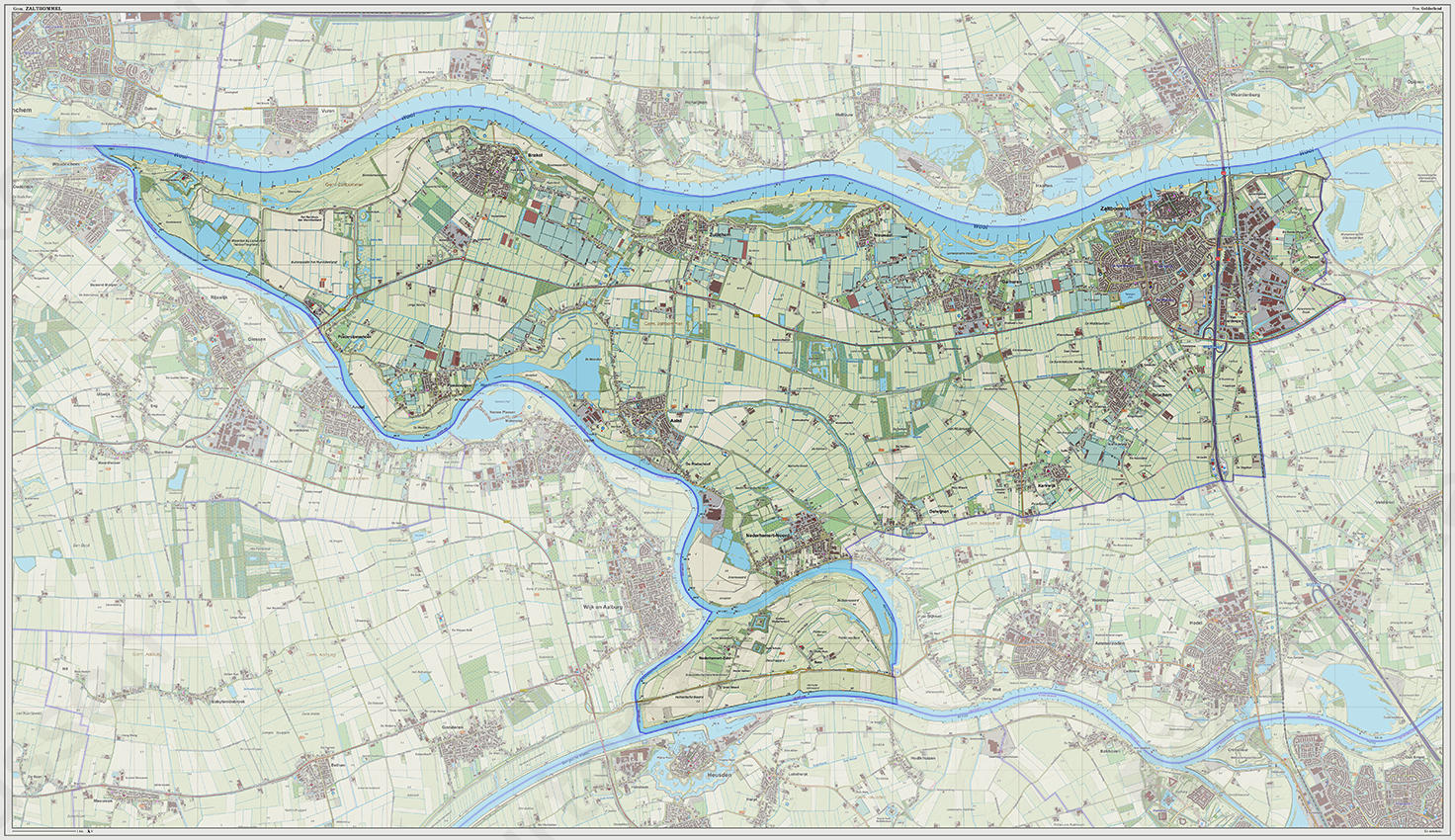 Digitale kaart Zaltbommel 1236