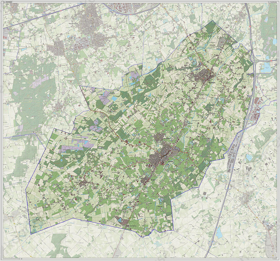 Digitale kaart Zundert 1247 Digitale kaart Zundert 1247