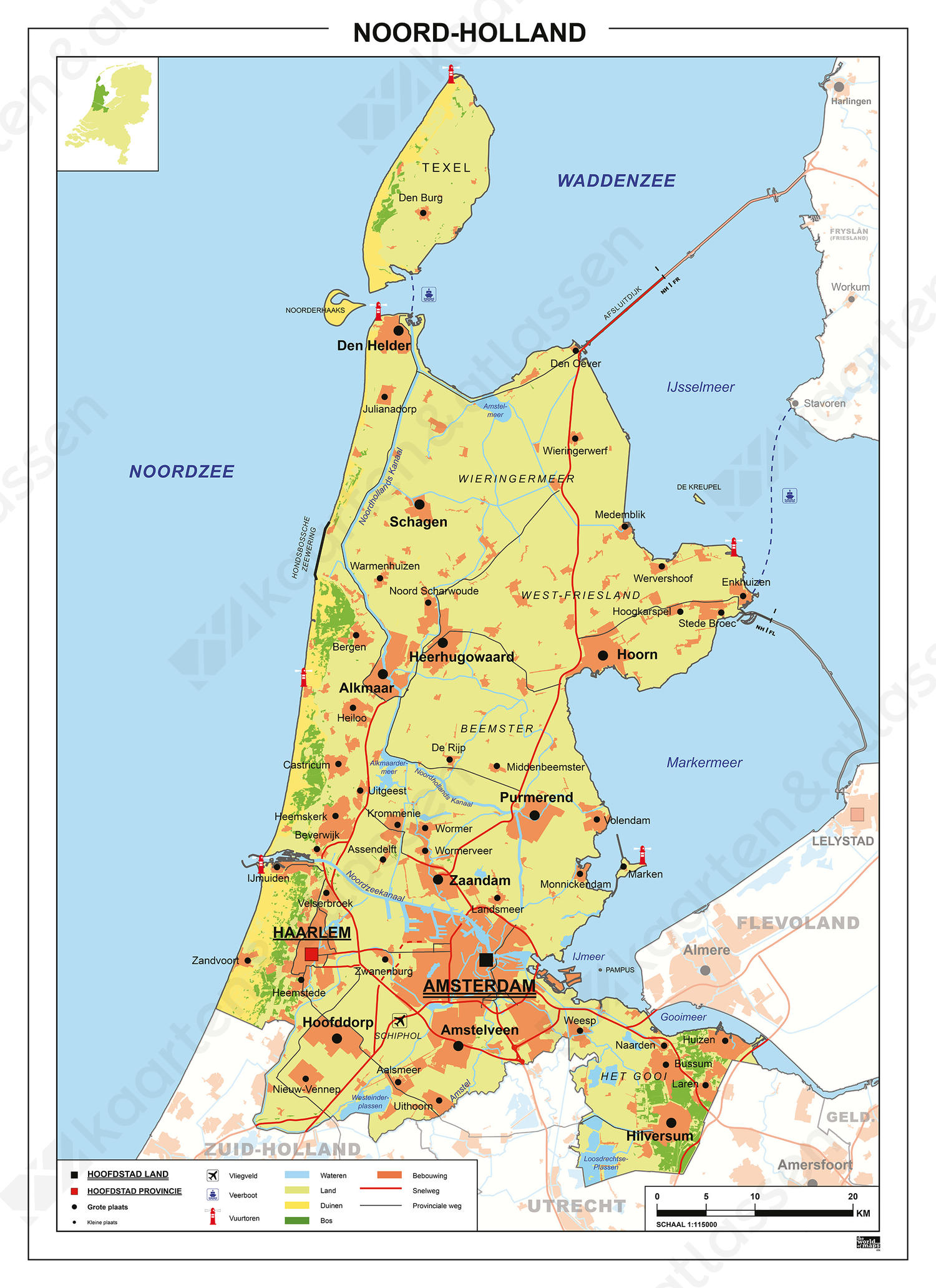 Digitale Kaart Noord-Holland 456