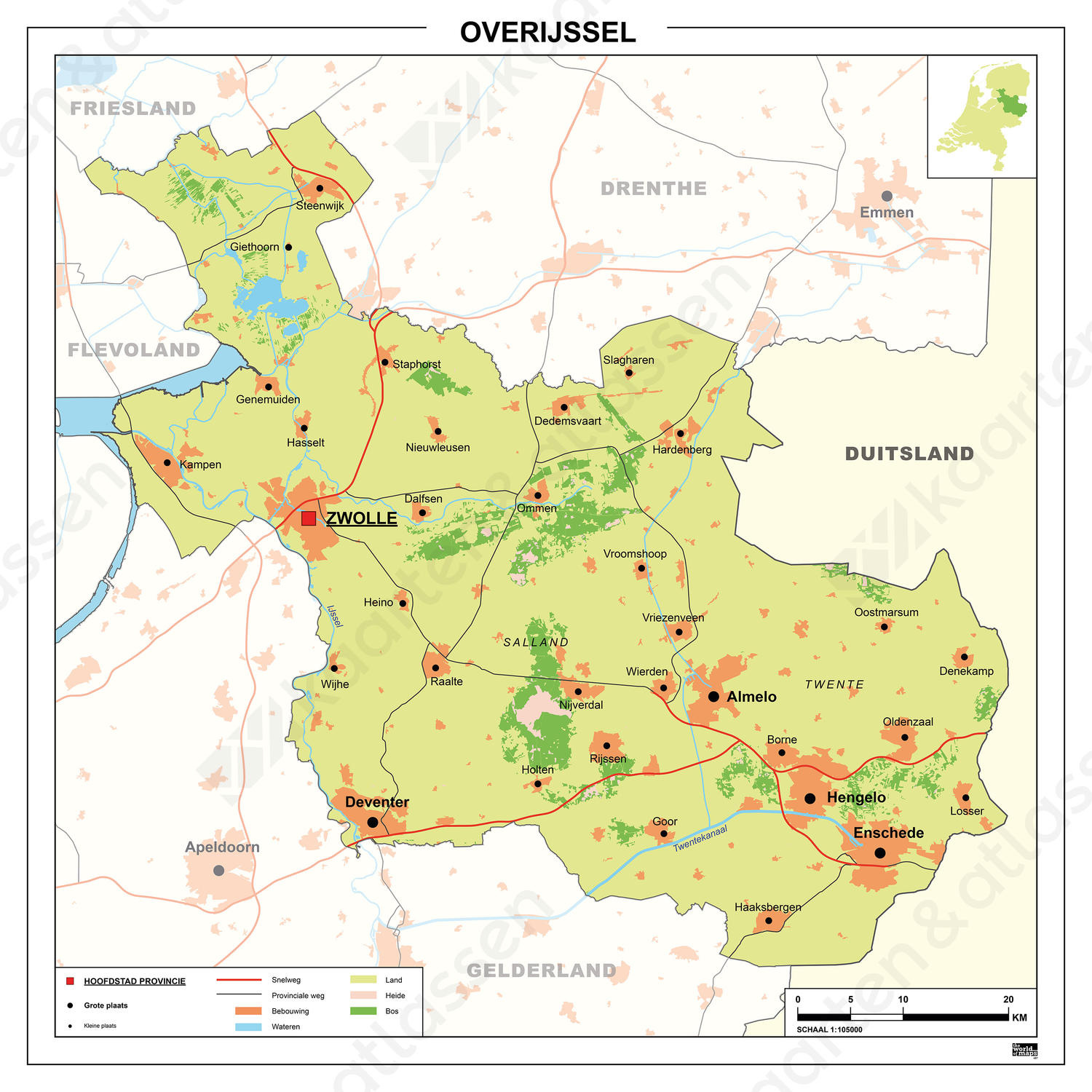 Kaart Overijssel 457 | Kaarten en Atlassen.nl Kaart Overijssel 457 | Kaarten en Atlassen.nl