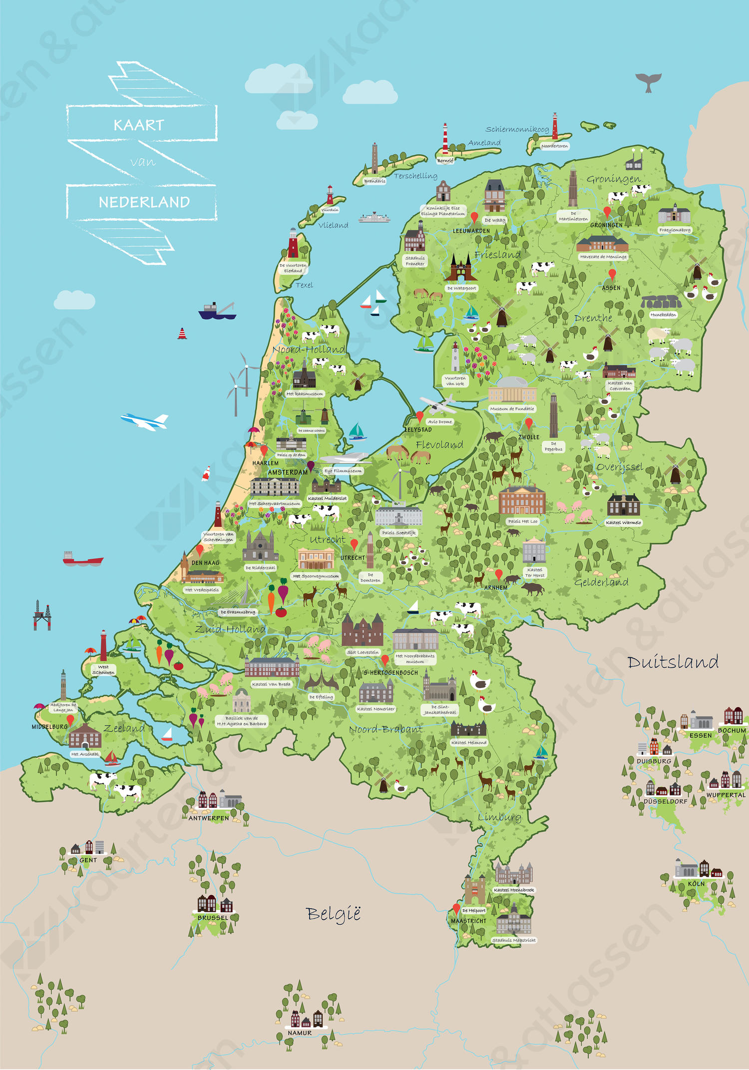 Vrolijke Cultuurkaart van Nederland Vrolijke Cultuurkaart van Nederland