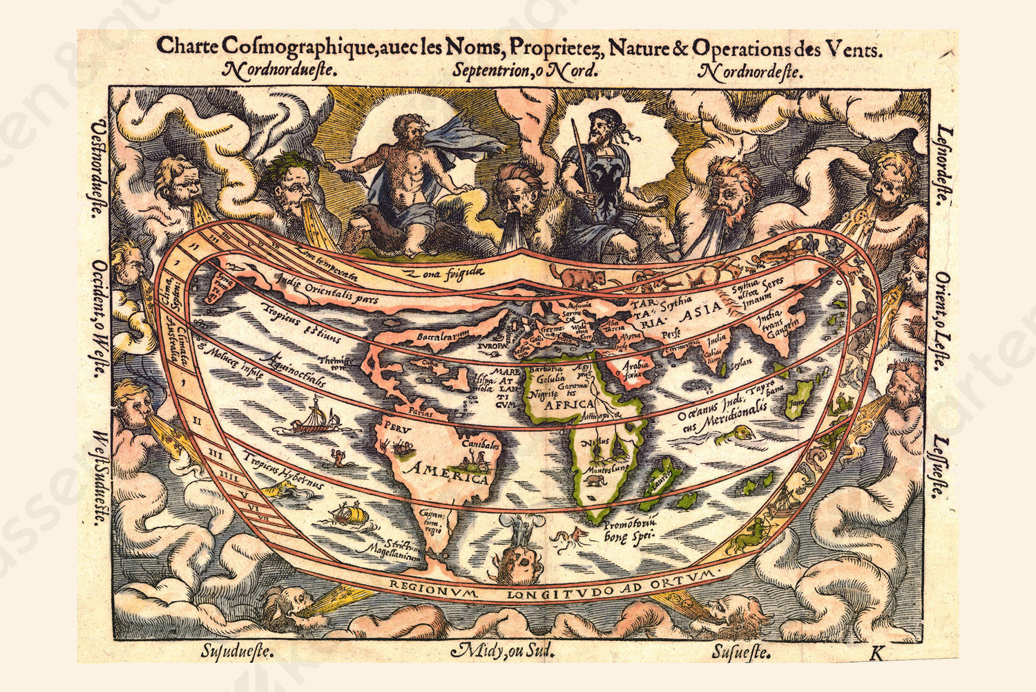 Wereldkaart Apianos Wereldkaart Apianos