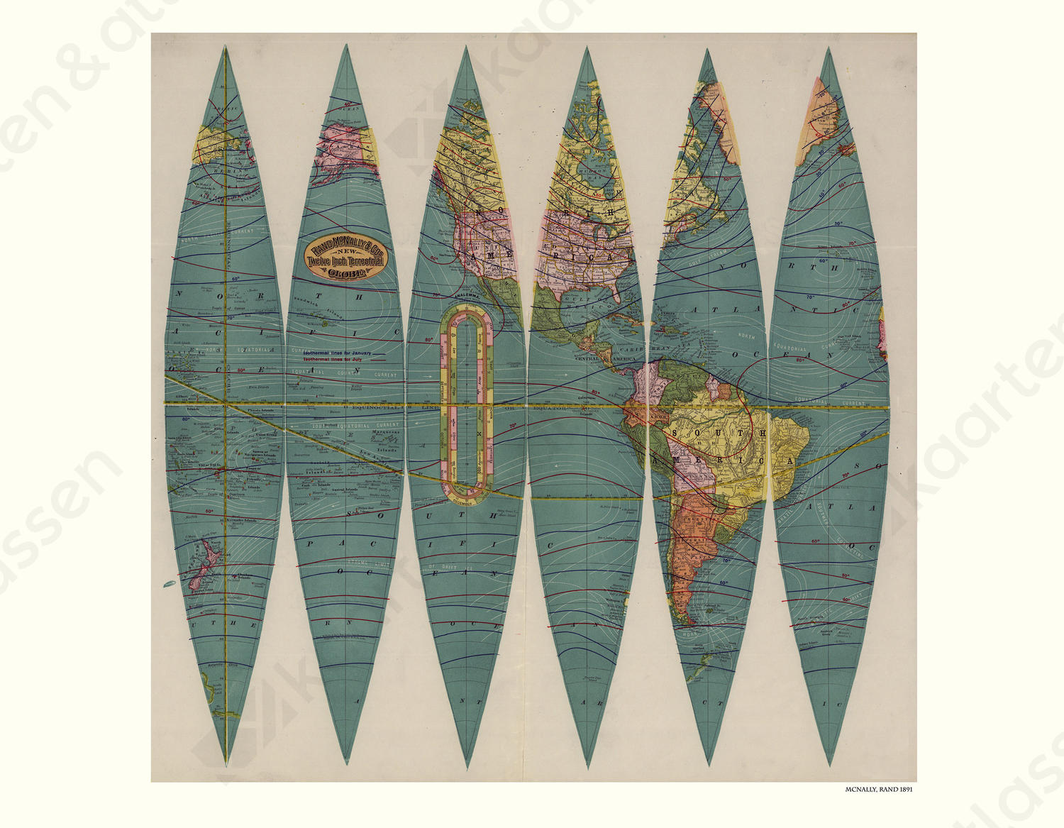 Wereldkaart Rand McNally Wereldkaart Rand McNally