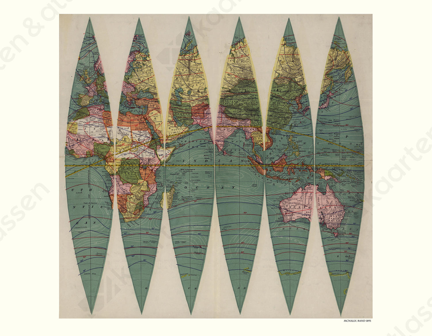 Digitale Wereldkaart Rand McNally