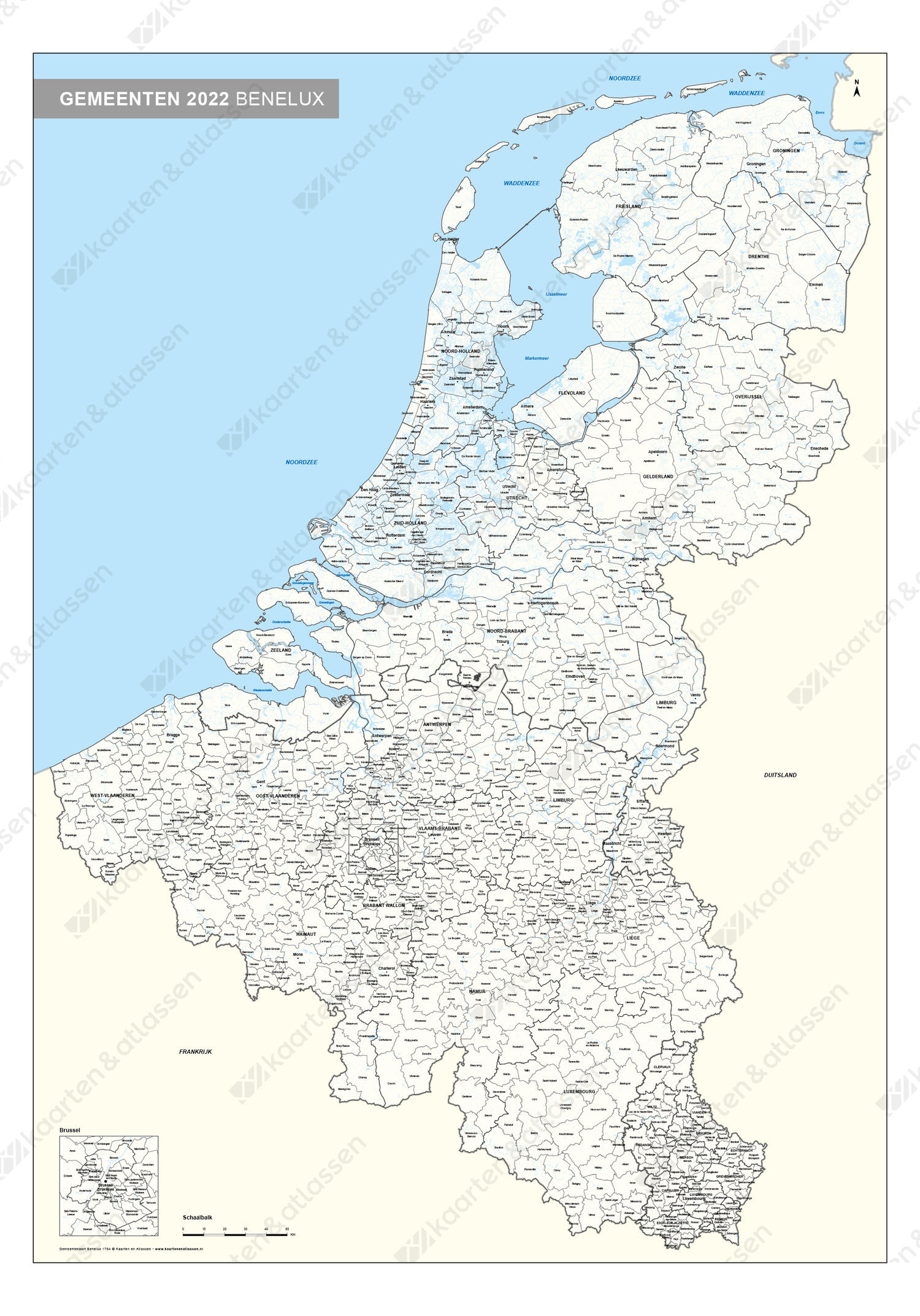Digitale Gemeentekaart Benelux Digitale Gemeentekaart Benelux