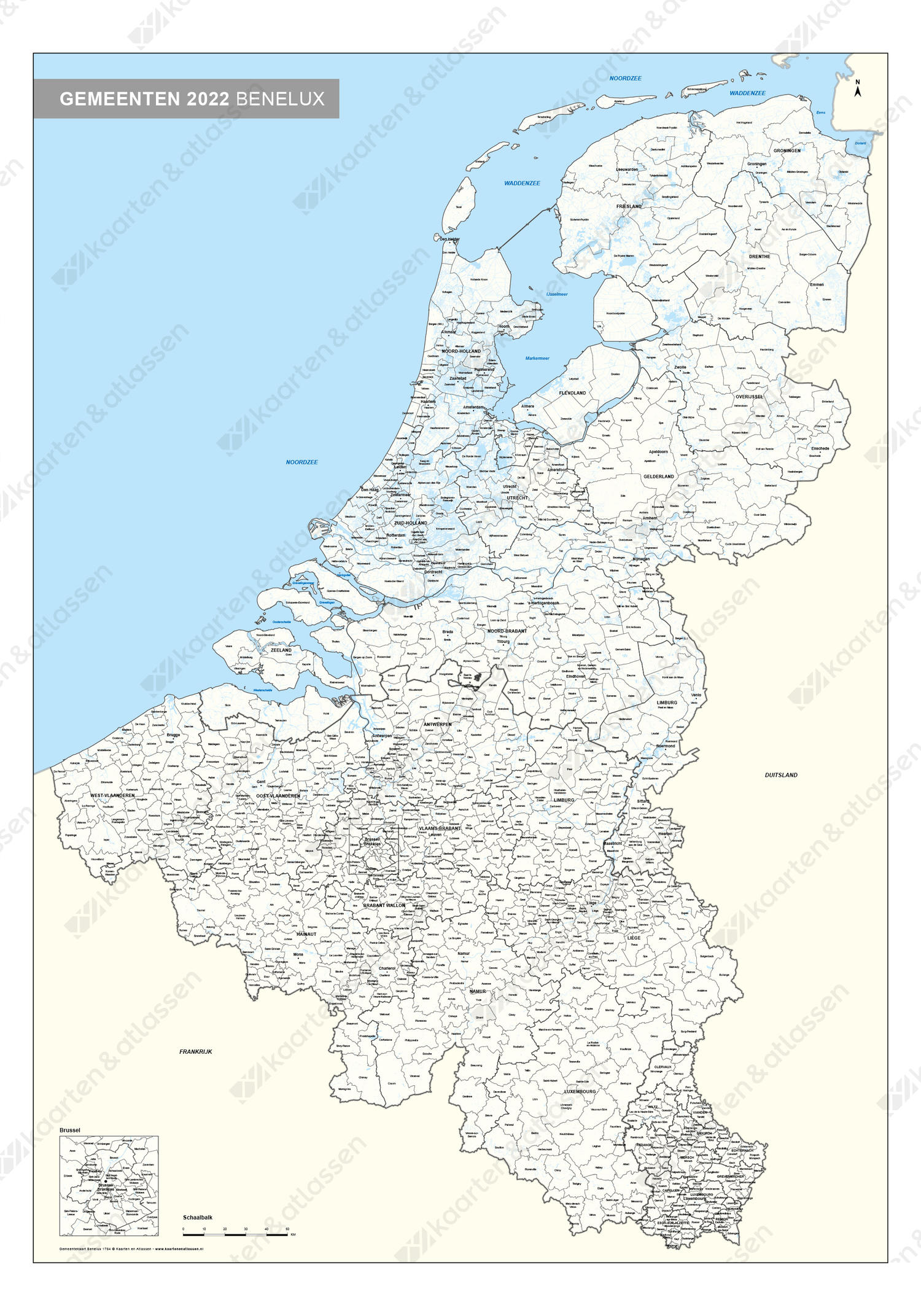 Digitale Gemeentekaart Benelux