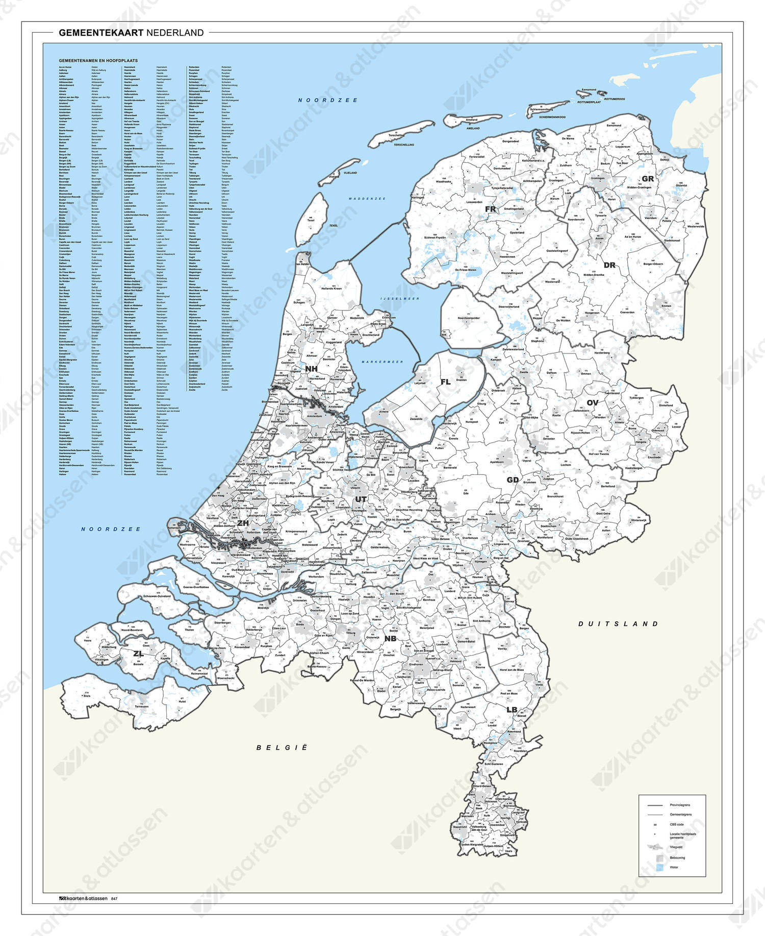 Digitale gemeentekaart van Nederland Digitale gemeentekaart van Nederland