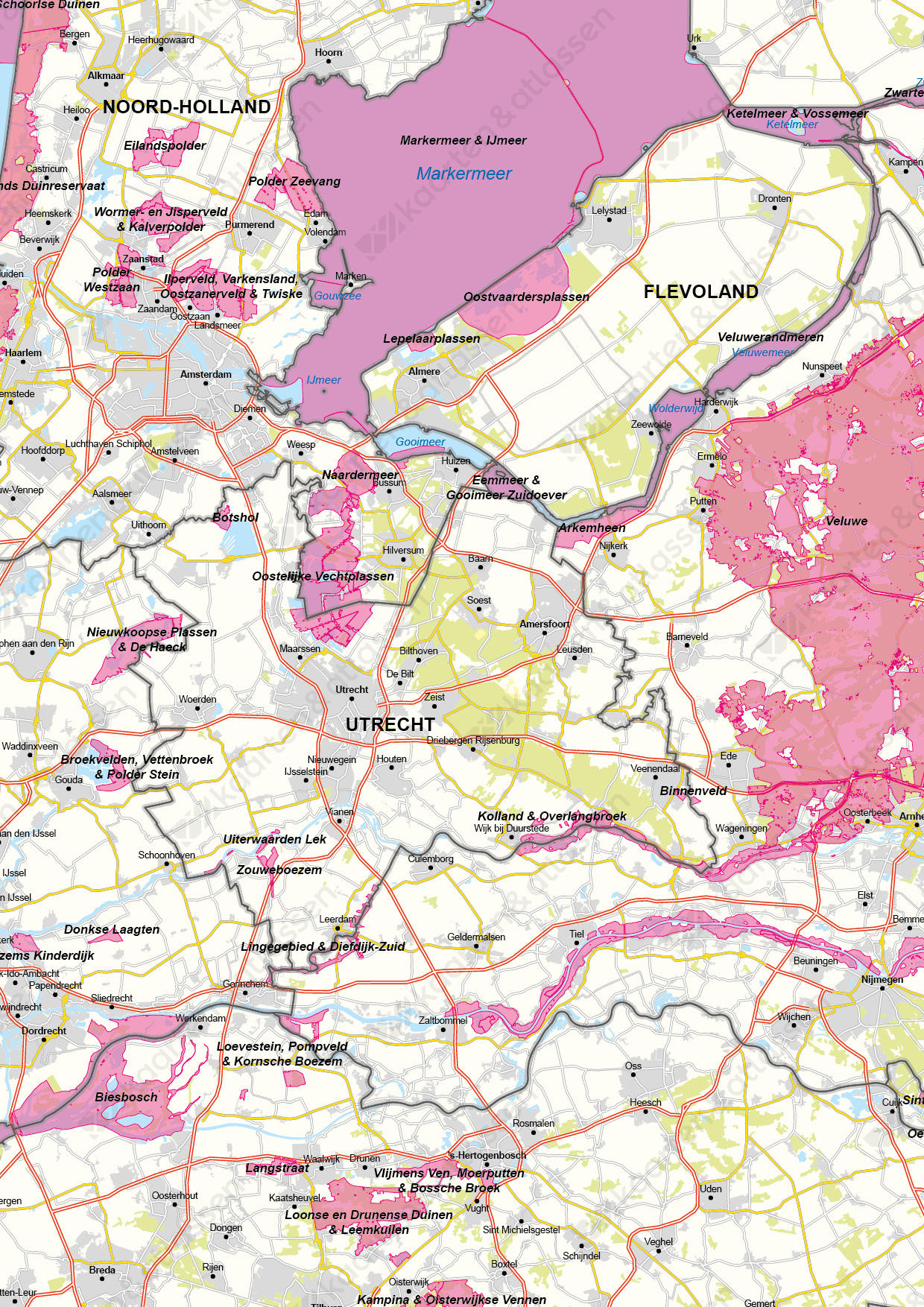 Nederland Natura 2000-kaart