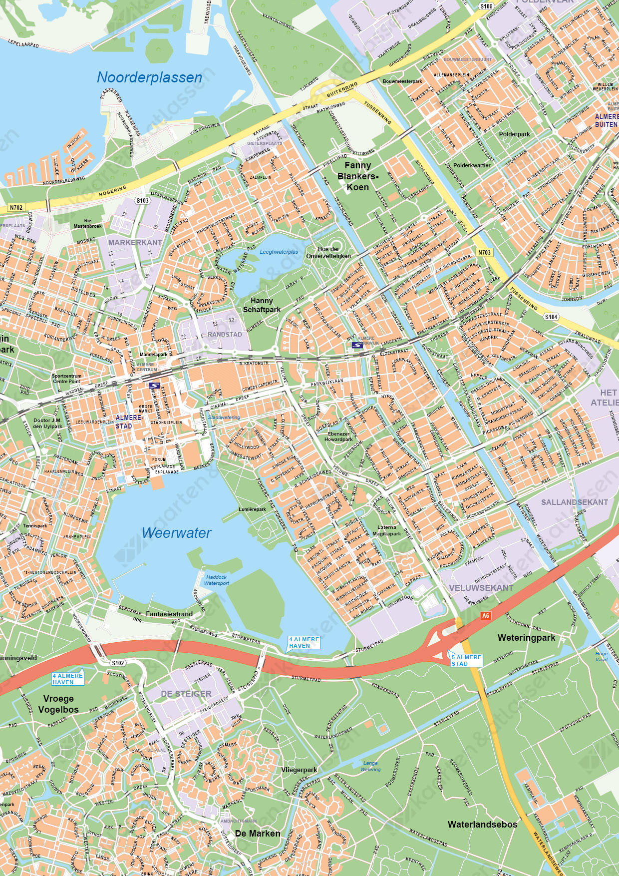 Digitale Kaart Almere