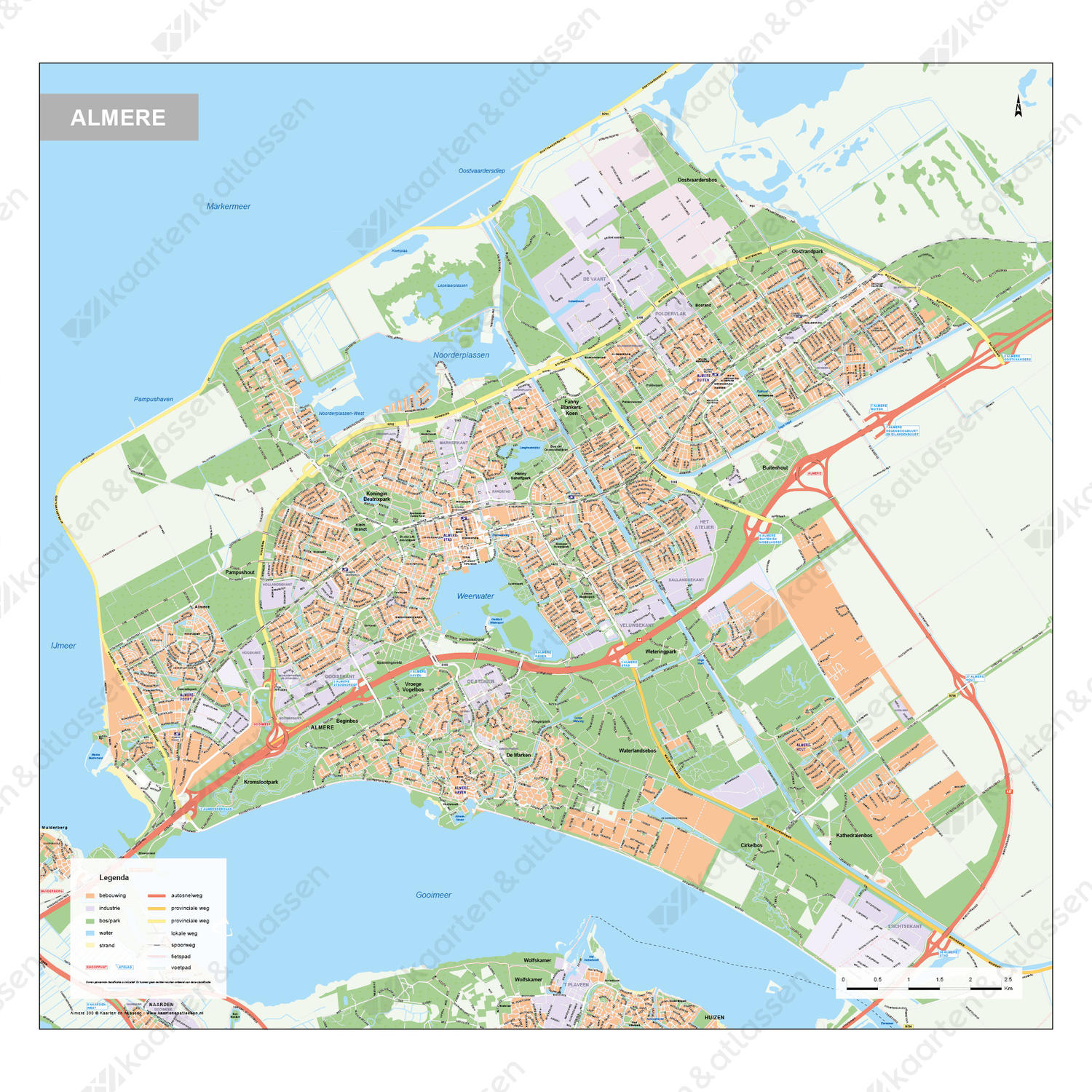 Digitale Kaart Almere