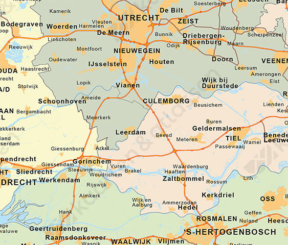 Provinciekaart van Nederland