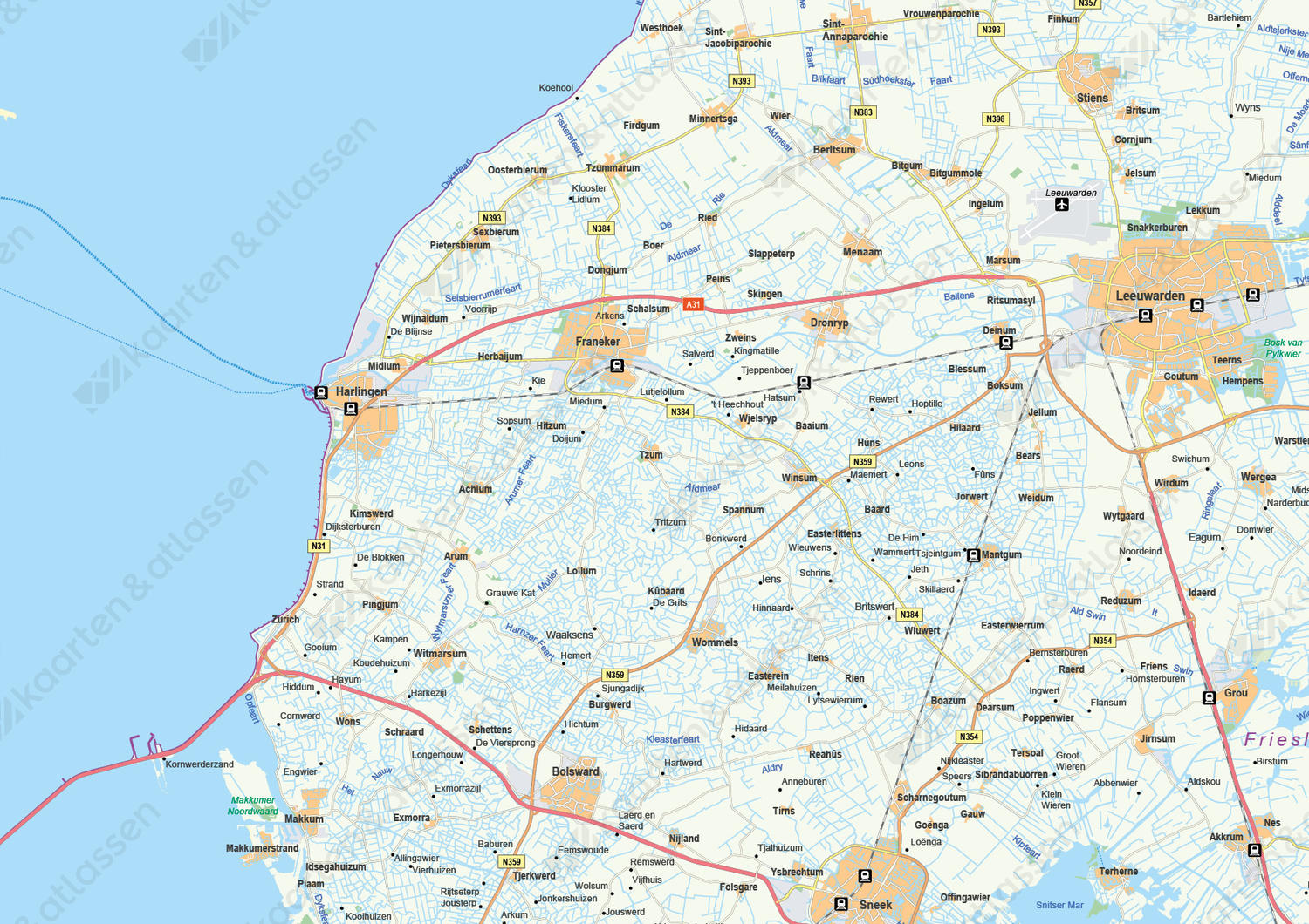 Digitale Provinciekaart Friesland 