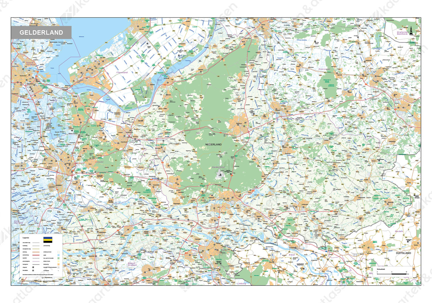 Digitale kaart Gelderland