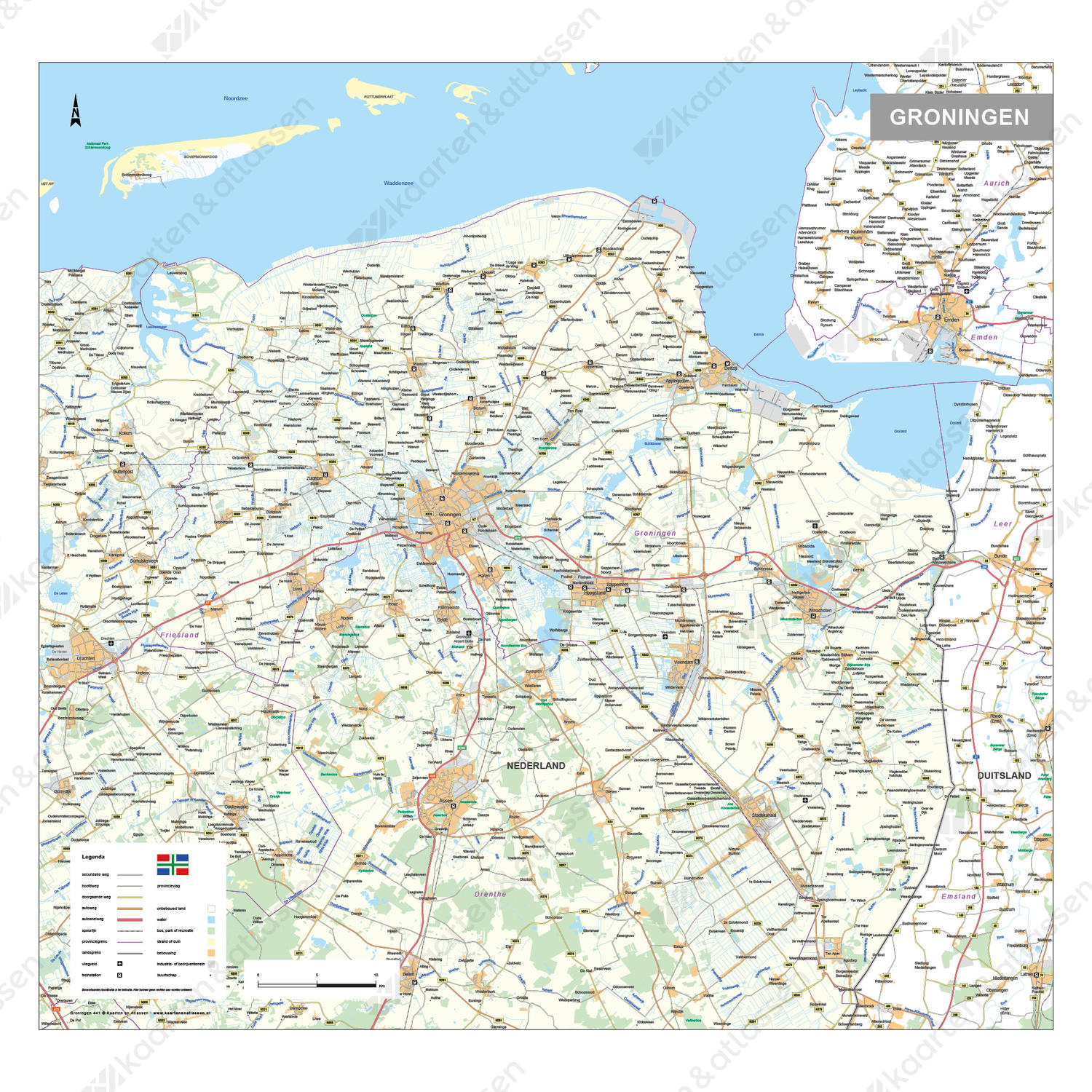 Digitale kaart Groningen