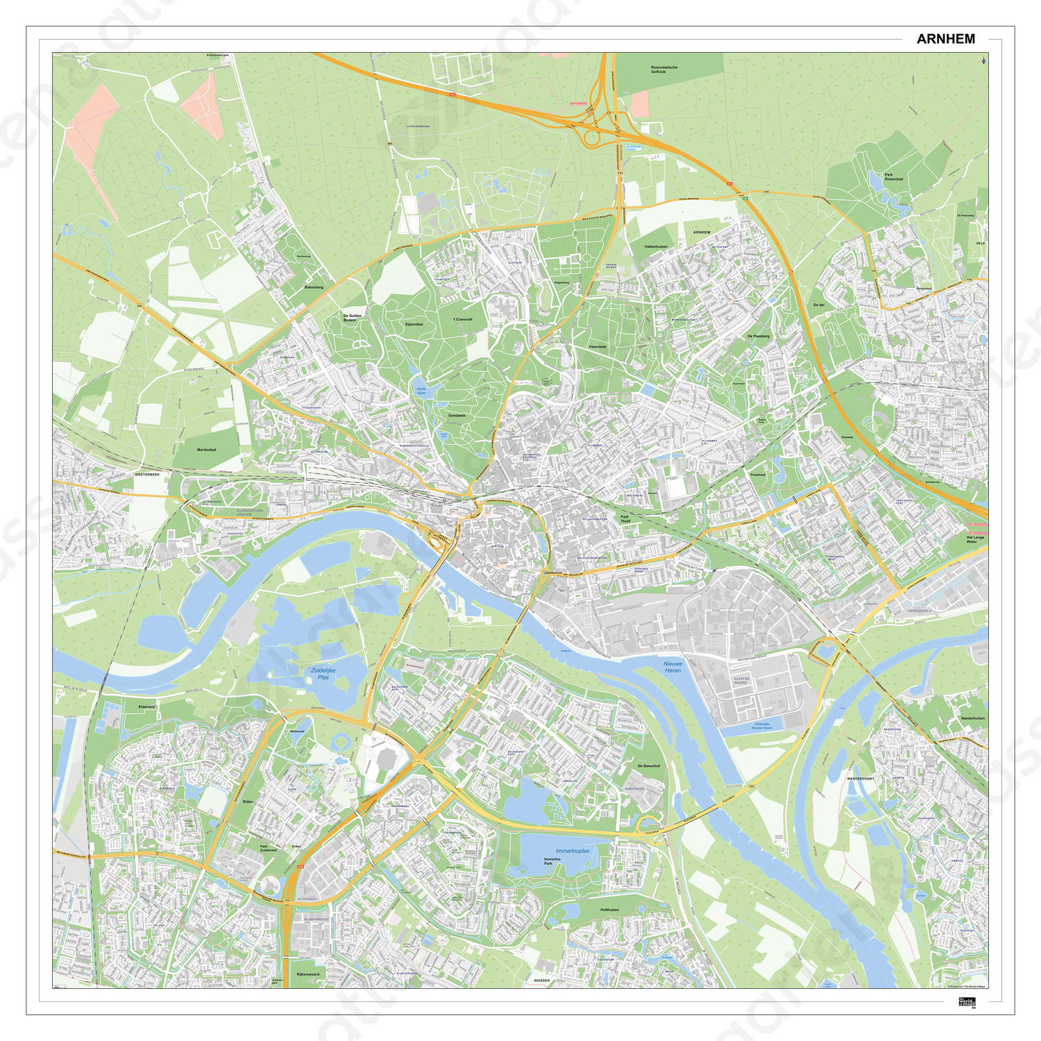 Kaart Arnhem Digitale Kaart Arnhem