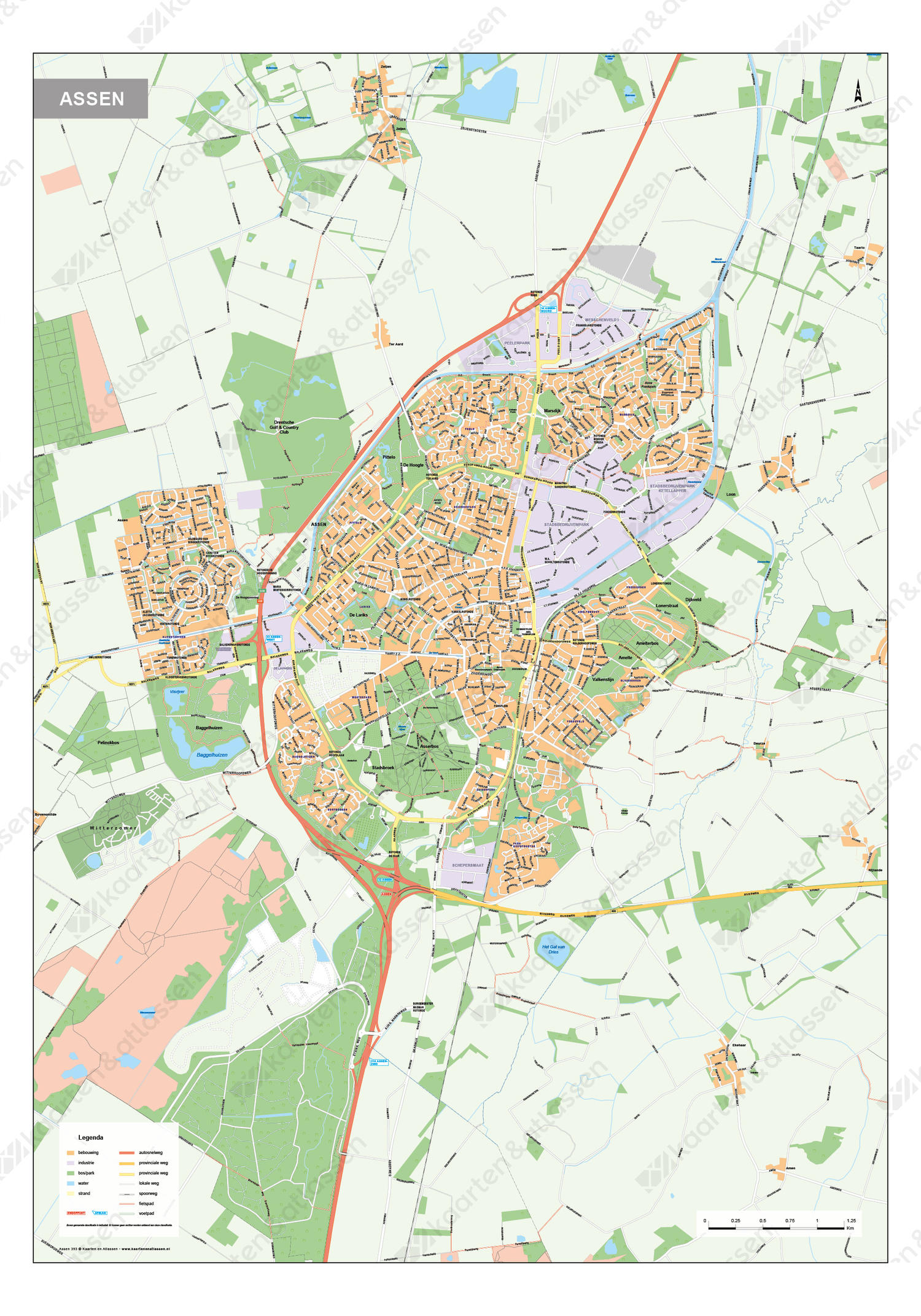 Kaart Assen Kaart Assen