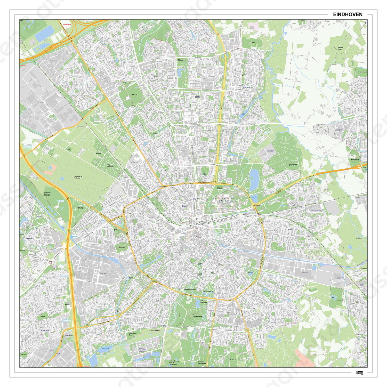 Kaart Eindhoven Digitale Kaart Eindhoven