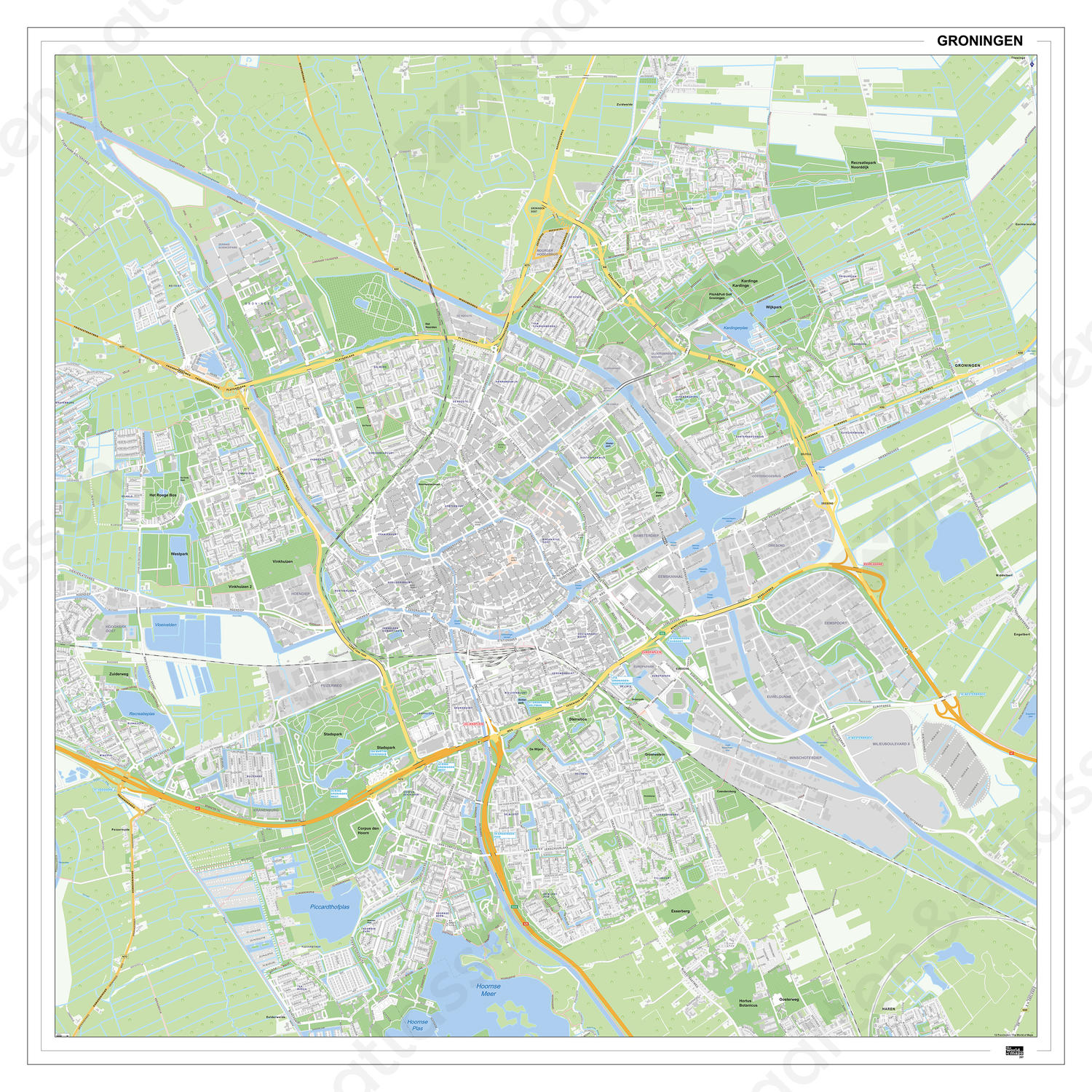 Kaart Groningen Digitale Kaart Groningen