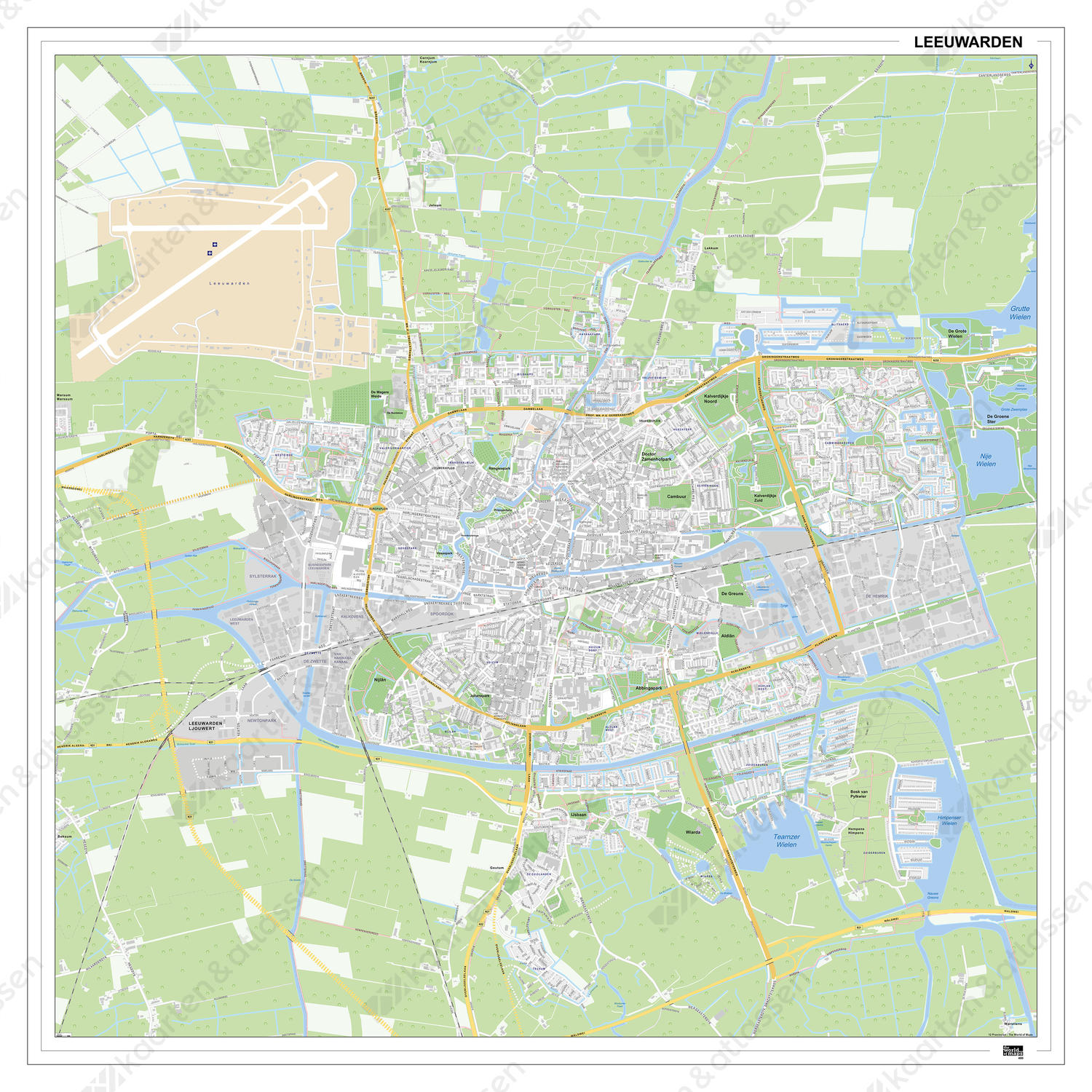Kaart Leeuwarden Kaart Leeuwarden