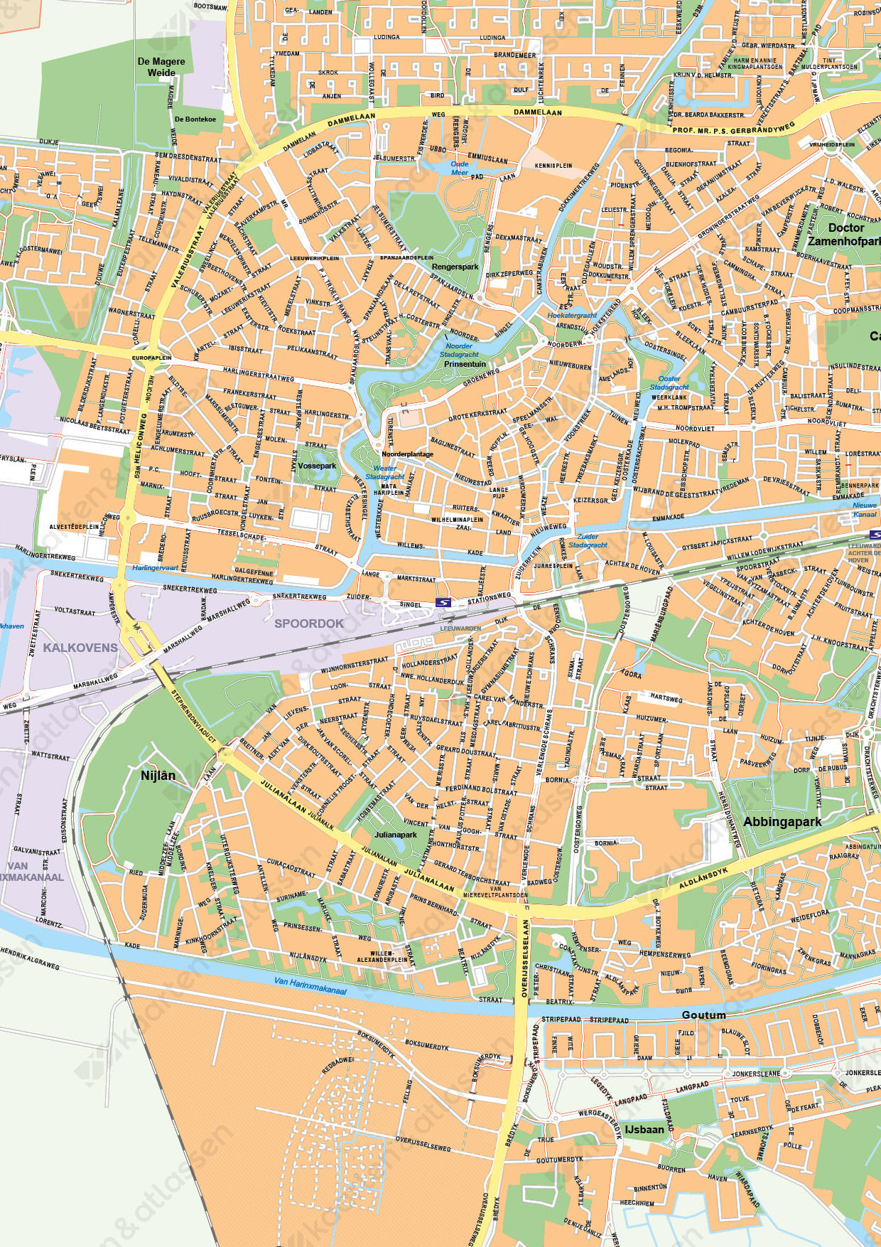 Digitale Kaart Leeuwarden