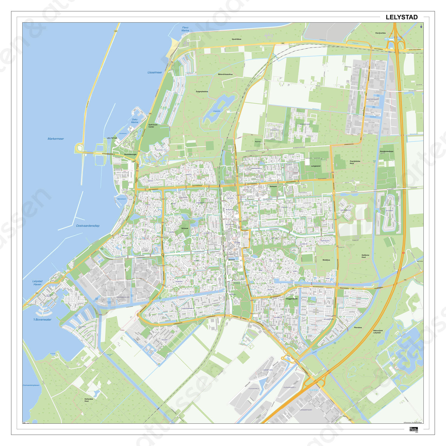 Kaart Lelystad Digitale Kaart Lelystad