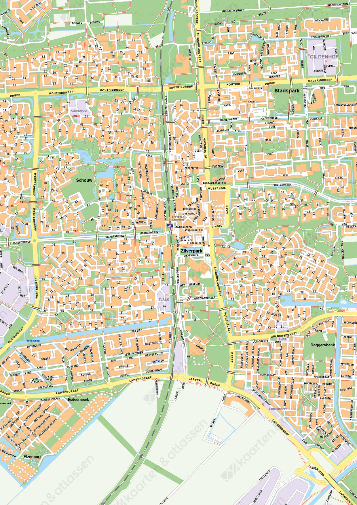 Digitale Kaart Lelystad 