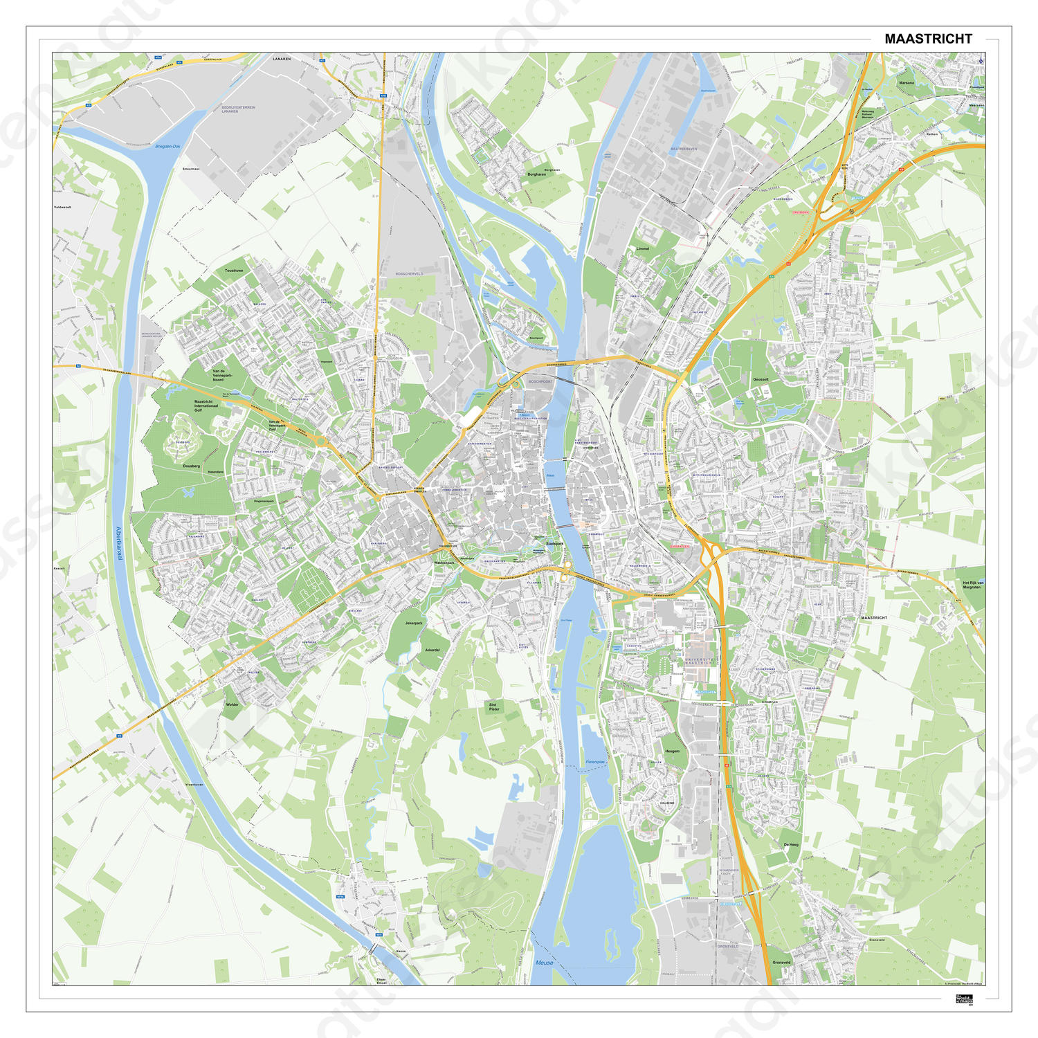 Kaart Maastricht Digitale Kaart Maastricht