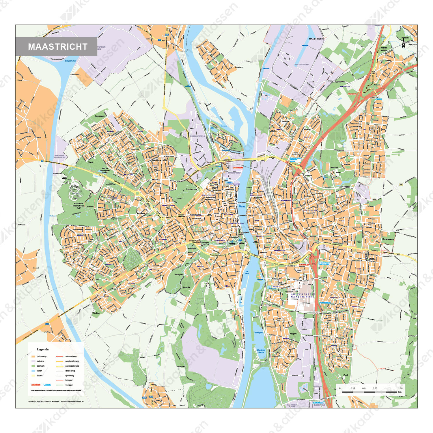 Kaart Maastricht Kaart Maastricht