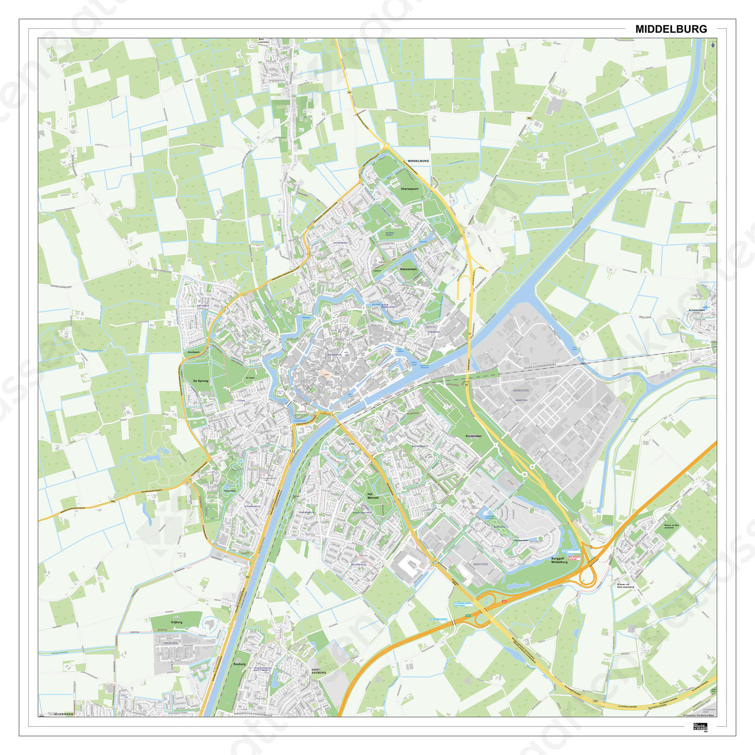 Kaart Middelburg Digitale Kaart Middelburg