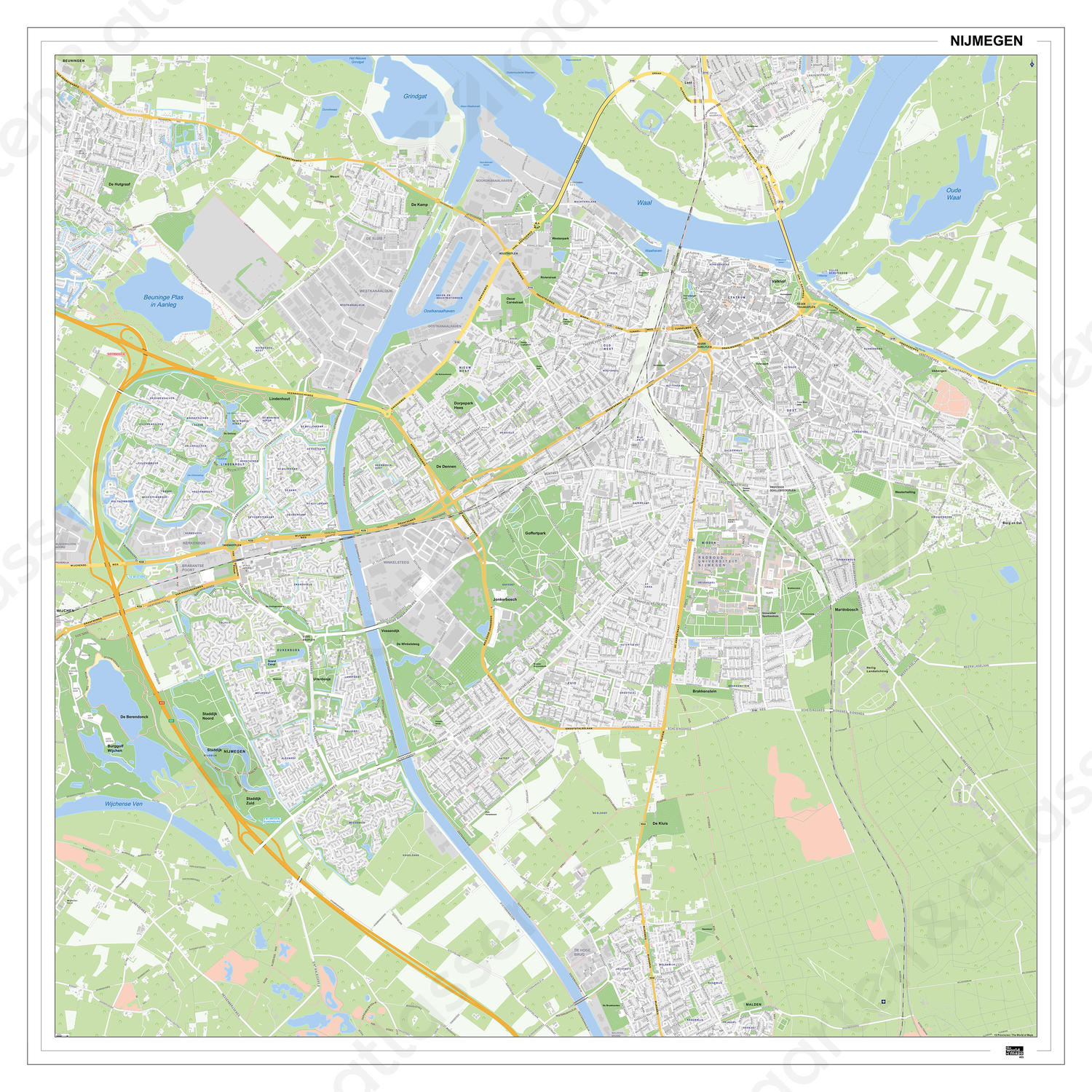 Digitale Kaart Nijmegen 403DG Digitale Kaart Nijmegen 403DG