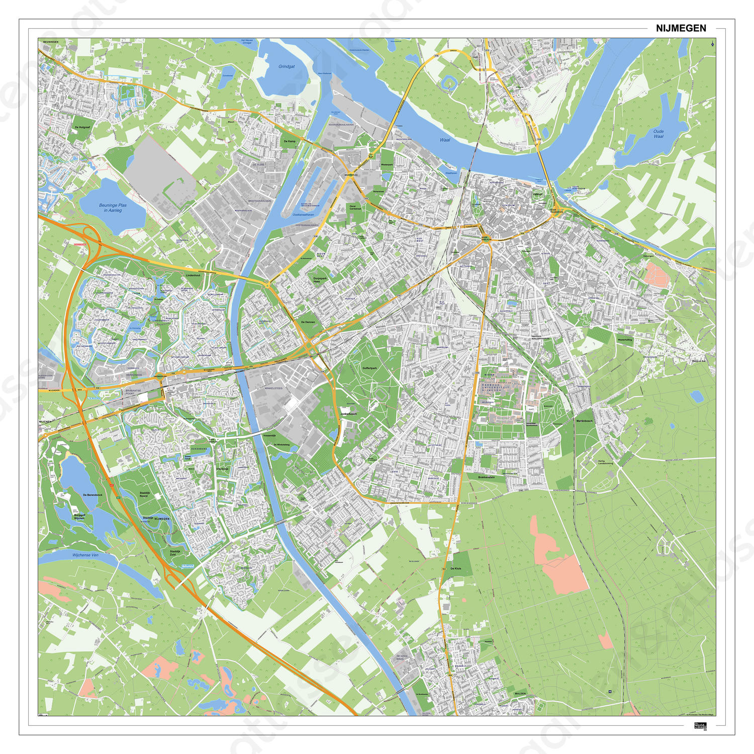 Kaart Nijmegen Kaart Nijmegen