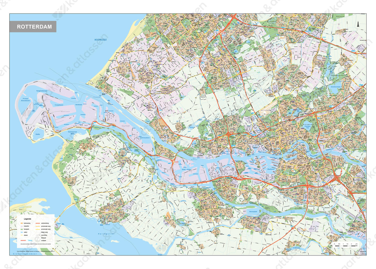 Kaart Groot Rotterdam Rijnmond Kaart Groot Rotterdam Rijnmond